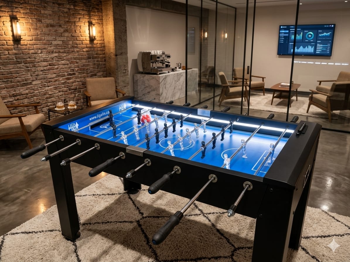 Futbolín personalizado para zona de ocio