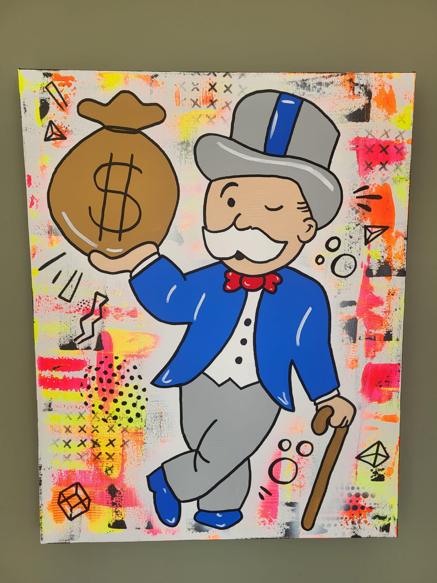 Abuelo Monopoly, fotografía original de la obra de Melissa Stok.