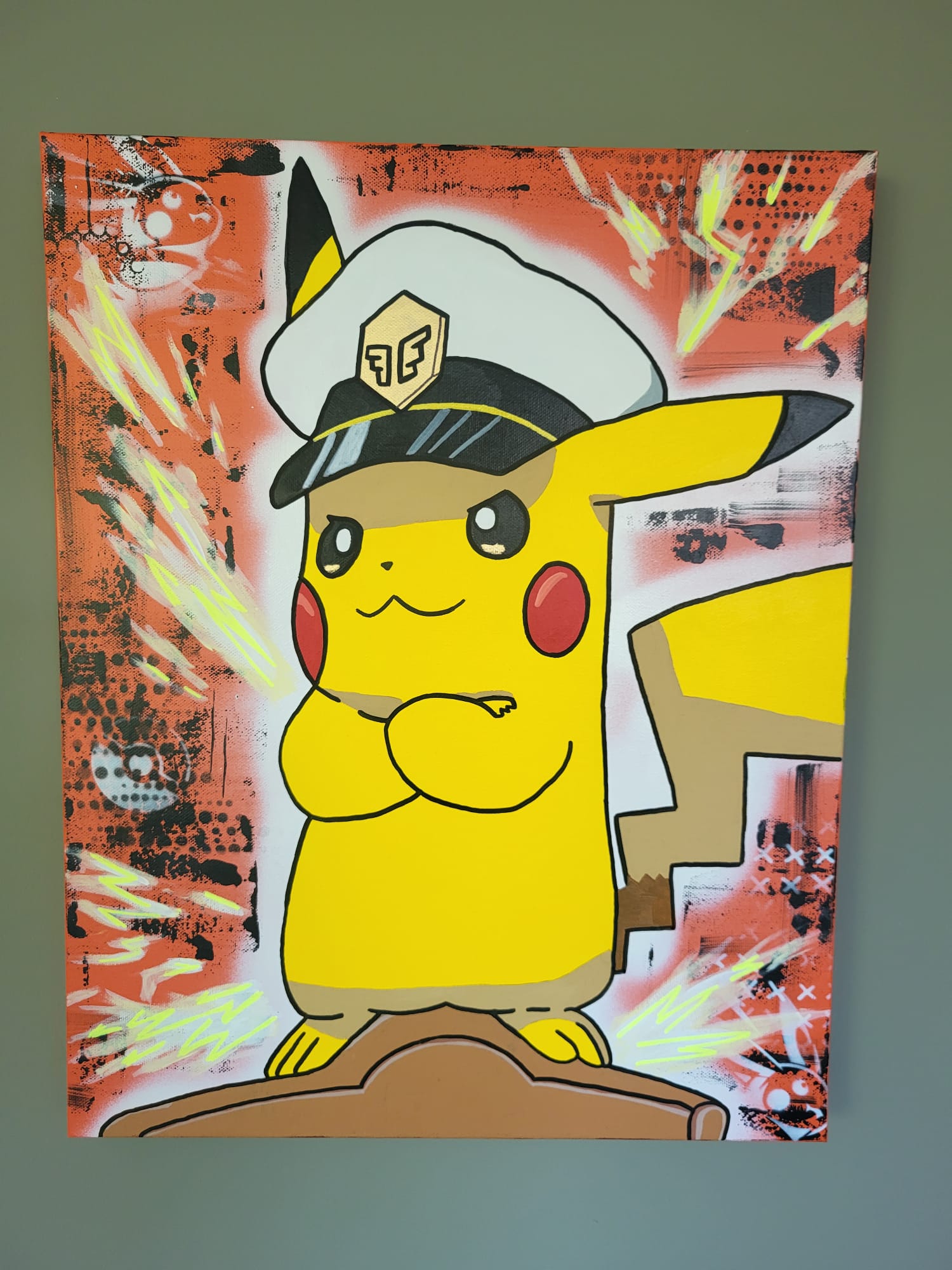 Pikachu Captain's Spirit, fotografía original de la obra de Melissa Stok.