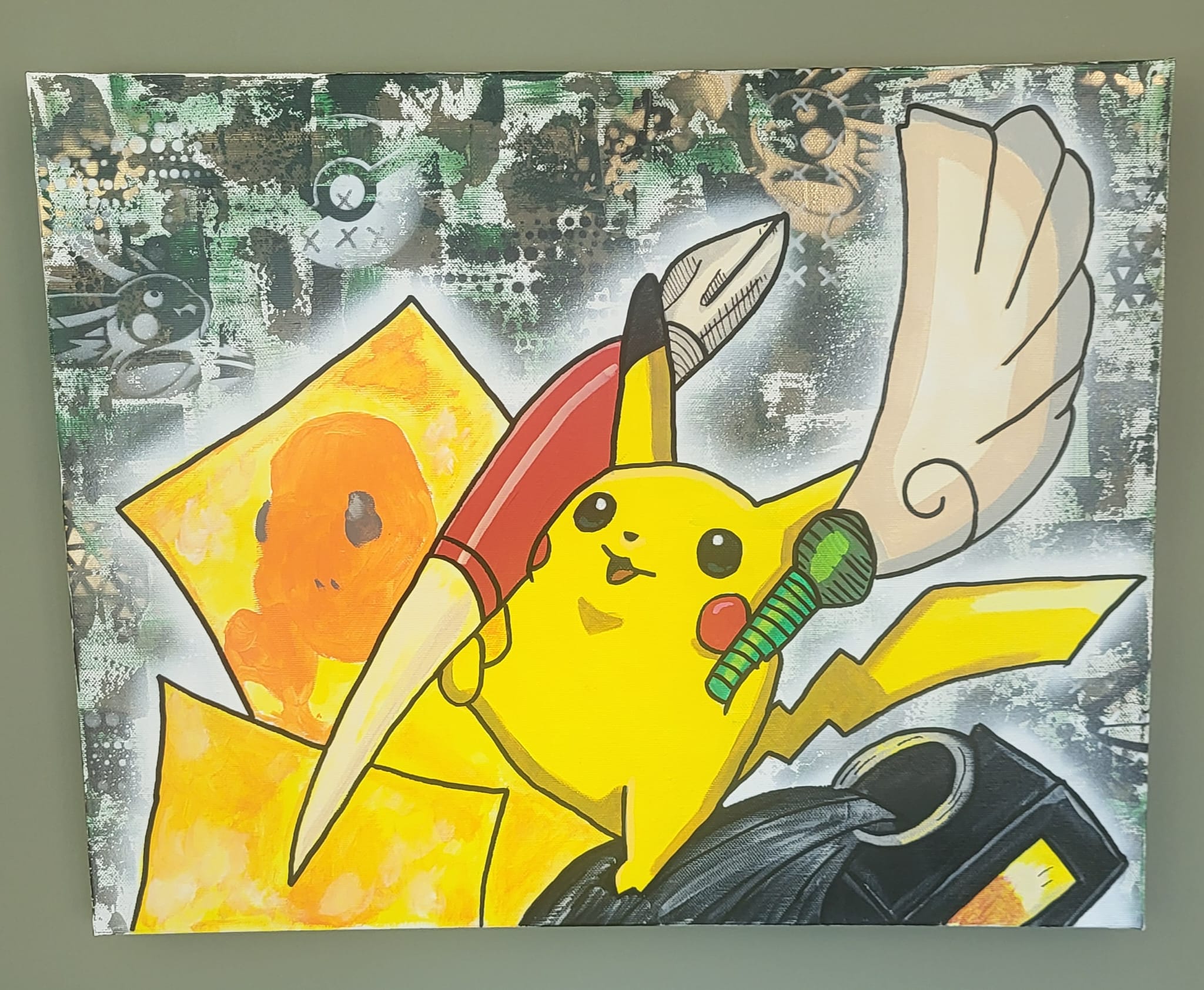 Detalle de Pikachu Creative Spark, fotografía original de la obra de Melissa Stok.