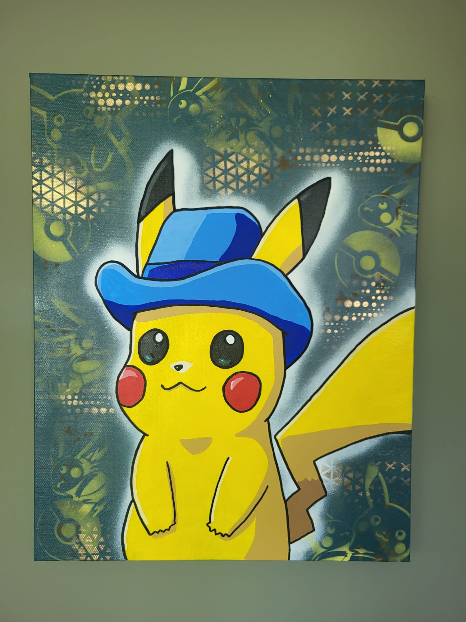 Pikachu Van Gogh — Electric Reverie, fotografía original de la obra de Melissa Stok.