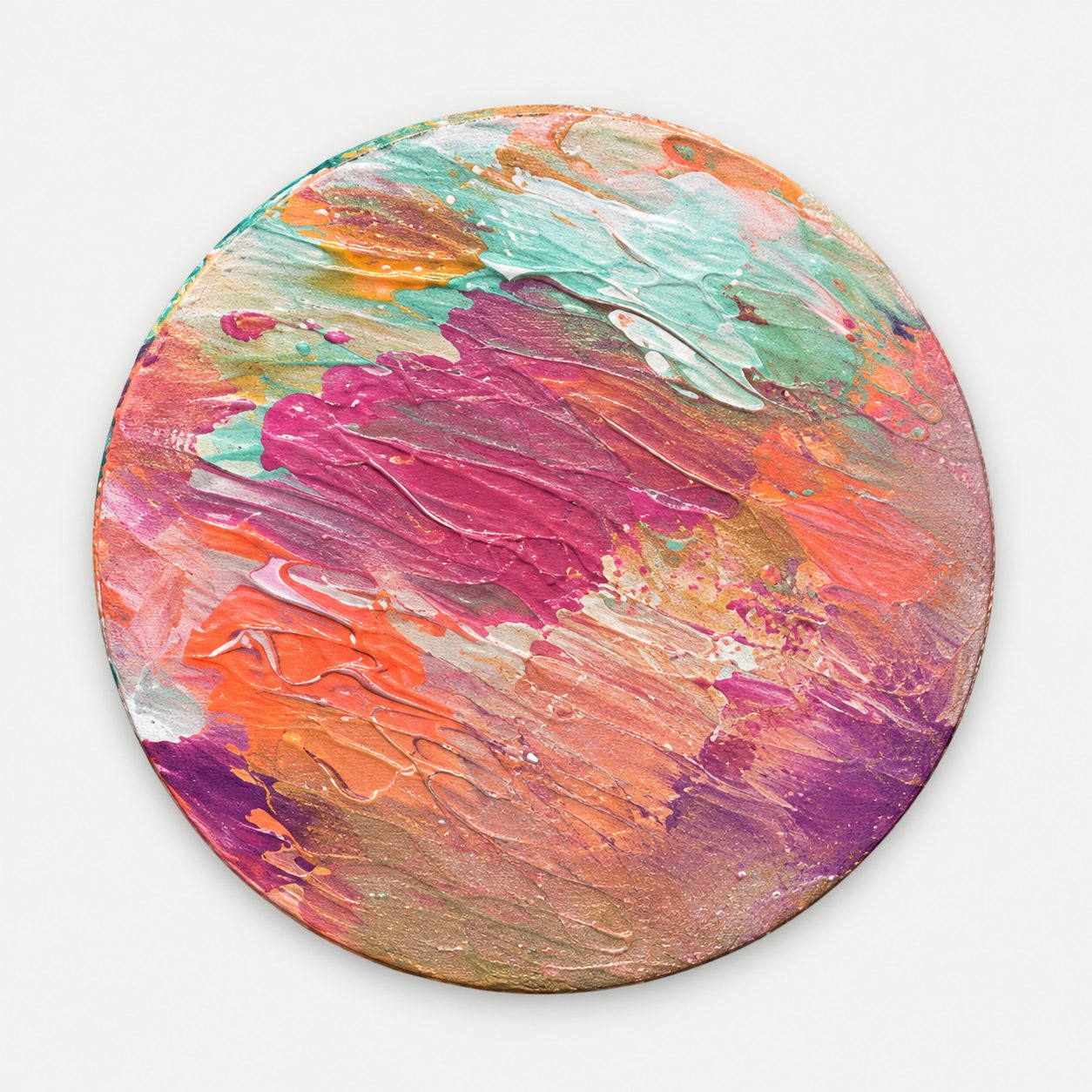 Círculo de tonos pastel, obra de catálogo